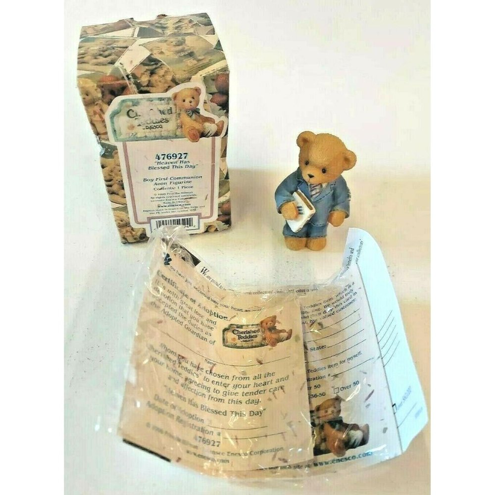 Cherished Teddies Heaven Has Blessed This Day Boy First Communion 1999 - Picture 1 of 10